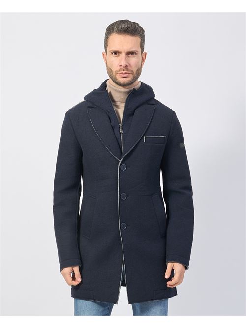 Manteau homme Yes Zee en laine mélangée YES ZEE | O827-QK000710